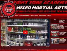 Tablet Screenshot of fight-zone-academy.com